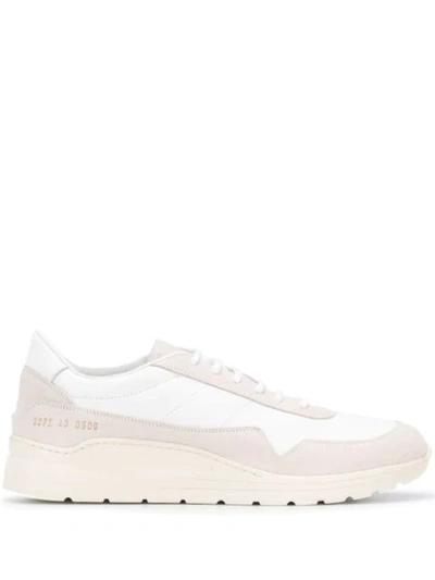 Shop Common Projects Colour-block Sneakers In White