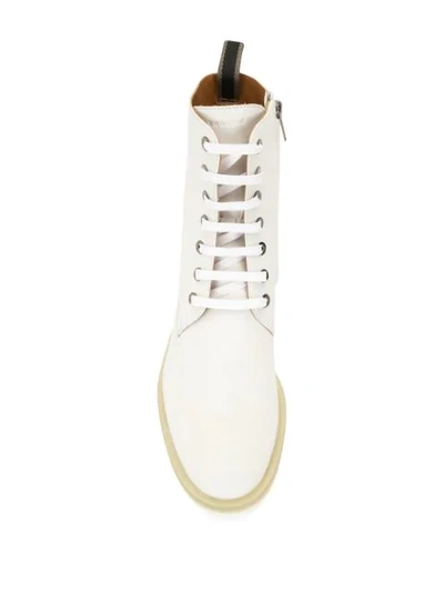 Shop Clergerie Robyn Leather Ankle Boots In White