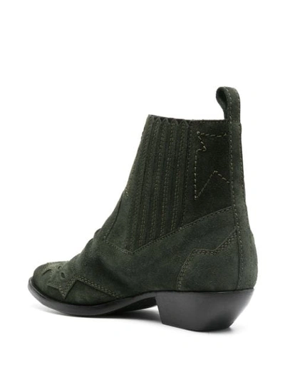 Shop Roseanna Tucson Suede Ankle Boots In Green