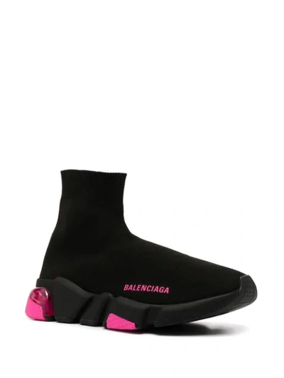 Shop Balenciaga Speed Sock-style Sneakers In Black