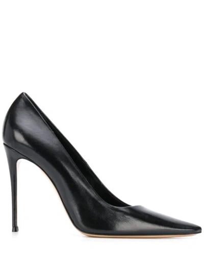 Shop Casadei 110mm Pointed Pumps In Black