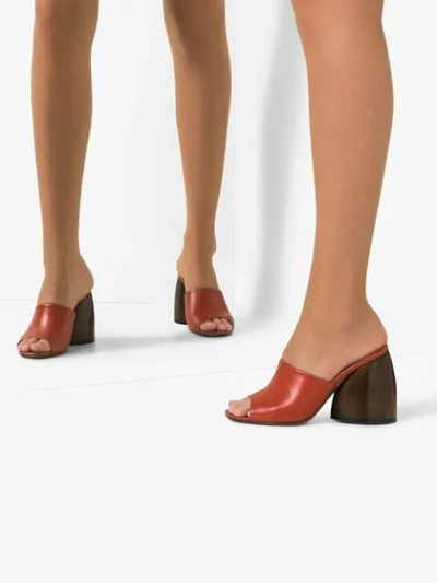 Shop Neous Epige Chunky-heel Mules In Red