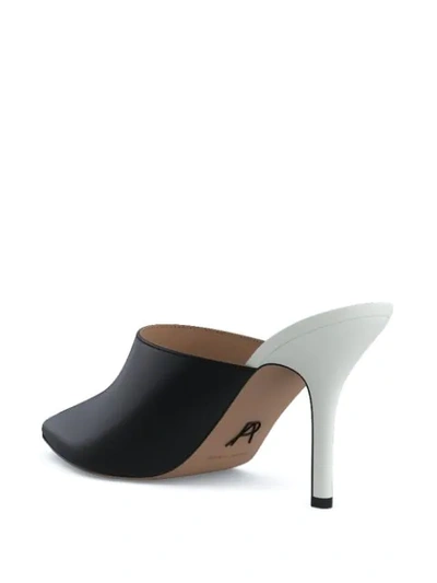 Paul Andrew Certosa Pointed Mules In Black