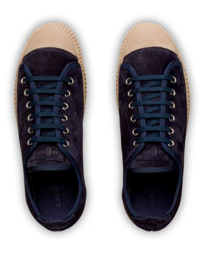 Shop Car Shoe Suede Low-top Sneakers In Blue