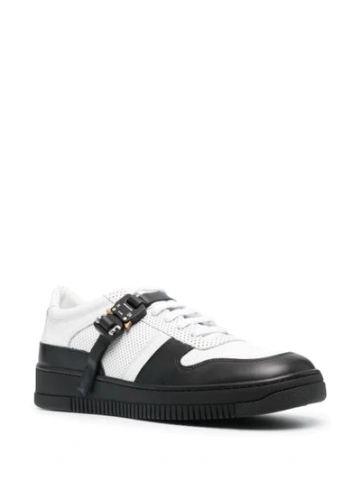 Shop Alyx Buckled Low-top Sneakers In White