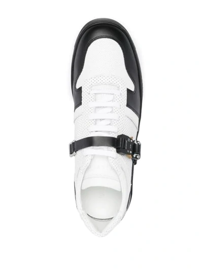 Shop Alyx Buckled Low-top Sneakers In White