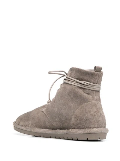 Shop Marsèll Tie-ankle Boots In Grey