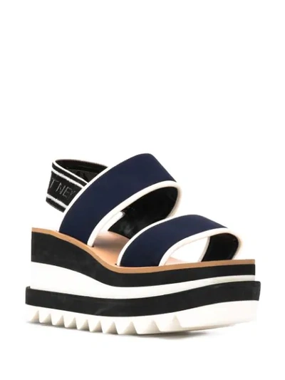 Shop Stella Mccartney Sneak Elyse Sandals In Blue