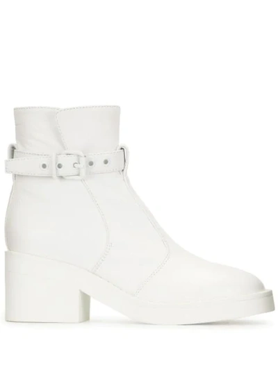 Shop Mm6 Maison Margiela 70mm Ankle Boots In White