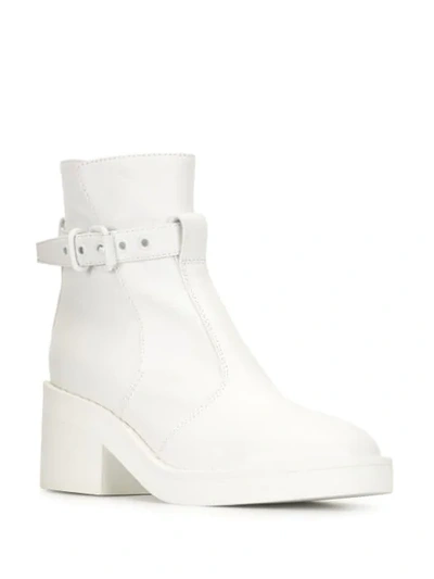 Shop Mm6 Maison Margiela 70mm Ankle Boots In White