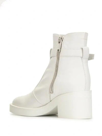 Shop Mm6 Maison Margiela 70mm Ankle Boots In White