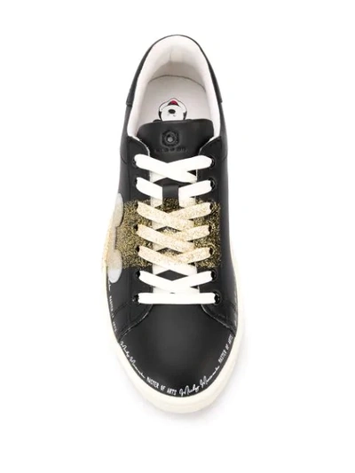 Shop Moa Master Of Arts Mickey Mouse Print Sneakers In Black