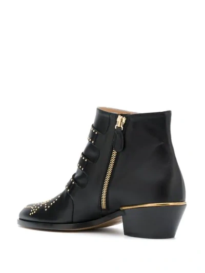 Shop Chloé Susanna Studded Boots In Black