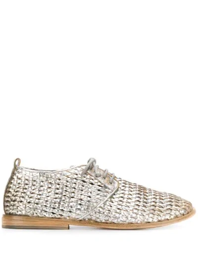 Shop Marsèll Braided Lace-up Shoes In Silver