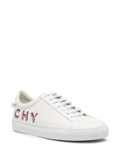 Shop Givenchy Logo-print Low-top Sneakers In White