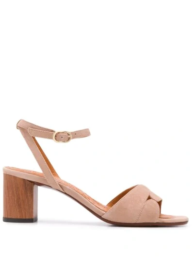 Shop Chie Mihara 65mm Open Toe Sandals In Neutrals