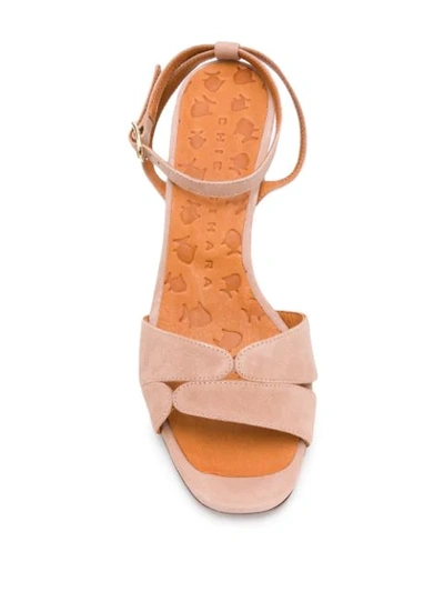 Shop Chie Mihara 65mm Open Toe Sandals In Neutrals