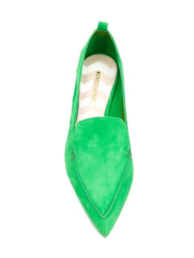 Shop Nicholas Kirkwood 18mm Beya Loafers In Green