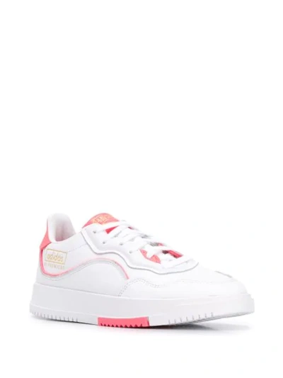 Adidas Originals Sc Premiere Leather Low-top Sneakers In White