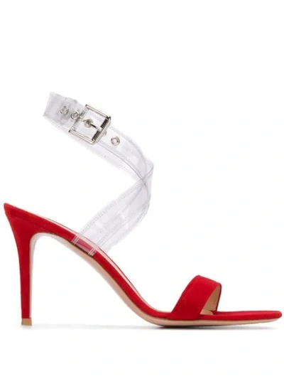 Shop Gianvito Rossi Buckled Sandals In Red