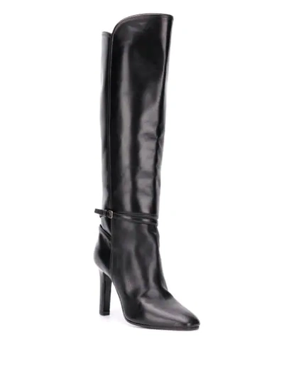 Shop Saint Laurent Jane 90 Knee-length Boots In Black