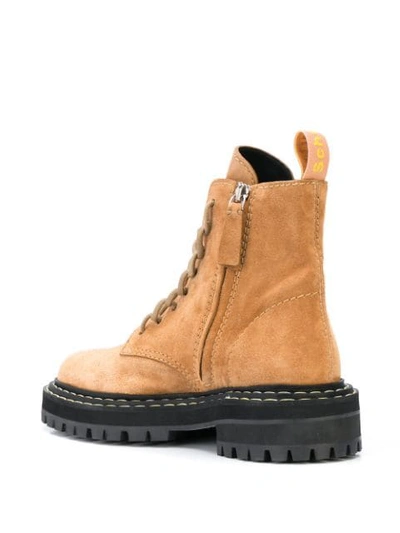 Proenza Schouler Brown Suede Ankle Boots In Neutrals