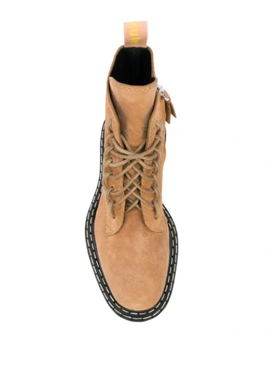 Proenza Schouler Brown Suede Ankle Boots In Neutrals