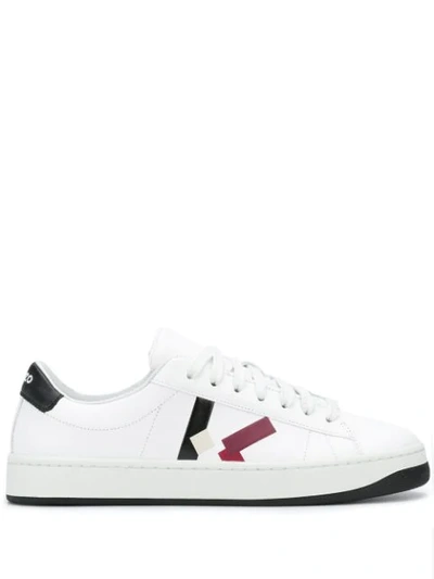 Shop Kenzo Logo-print Low-top Sneakers In White