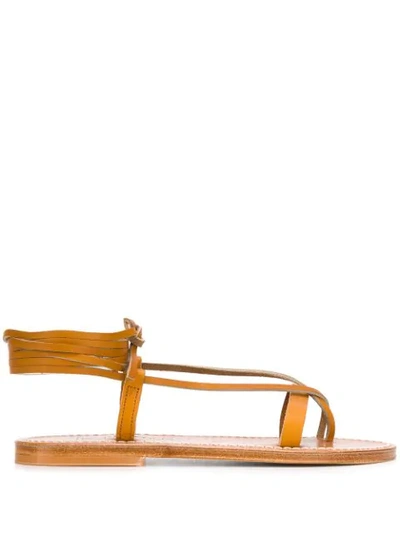 Shop Kjacques Tiresias Strappy Sandals In Neutrals