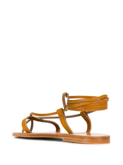 Shop Kjacques Tiresias Strappy Sandals In Neutrals