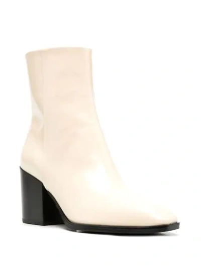 LEANDRA ZIP-UP LEATHER BOOTS