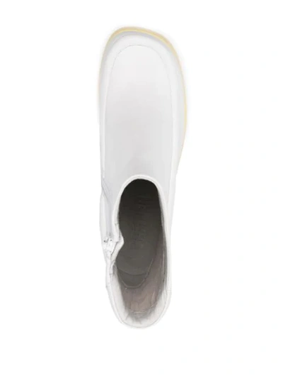 Camper Kaah Block-heel Boots In White