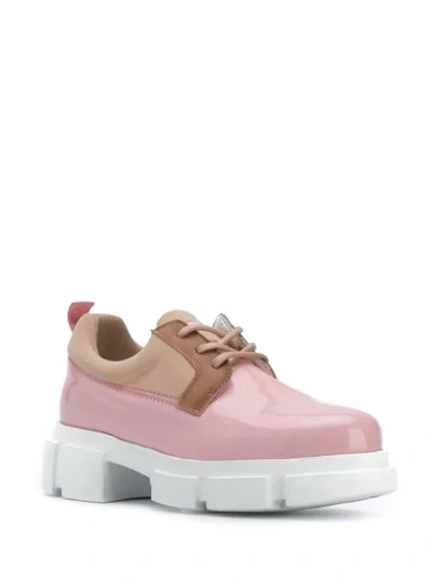 Shop Joshua Sanders Velar Chunky Sole Loafers In Pink