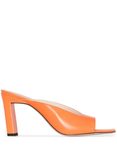 Shop Wandler Isa 85mm Mules In Orange