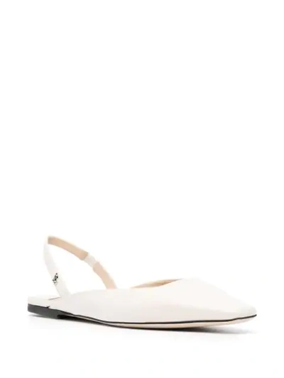 Shop Jimmy Choo Gini Slingback Sandals In White