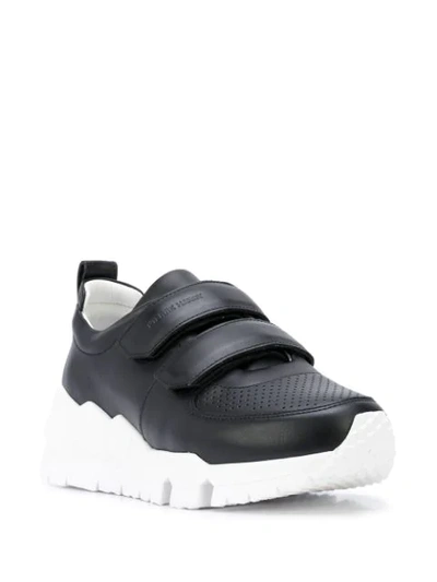 Shop Pierre Hardy Touch-strap Low-top Sneakers In Black