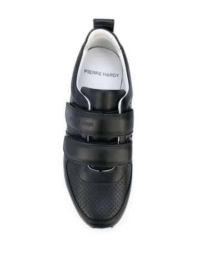 Shop Pierre Hardy Touch-strap Low-top Sneakers In Black