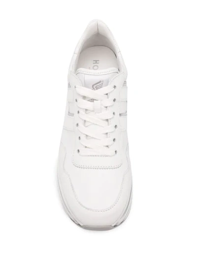 Shop Hogan H222 Platform Sneakers In White