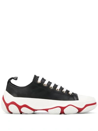 Shop Red Valentino Glam Run Low-top Sneakers In Black