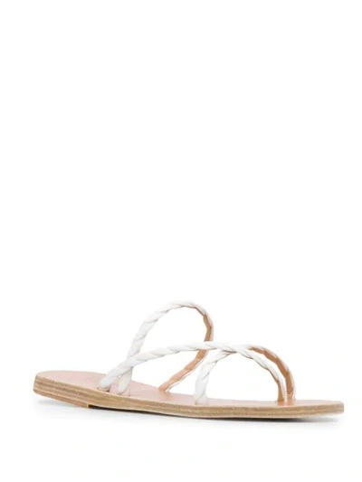 Shop Ancient Greek Sandals Mahi Braided Strappy Sandals In White