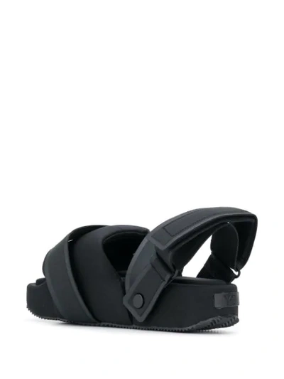 Shop Y-3 Chunky-platform Sandals In Black