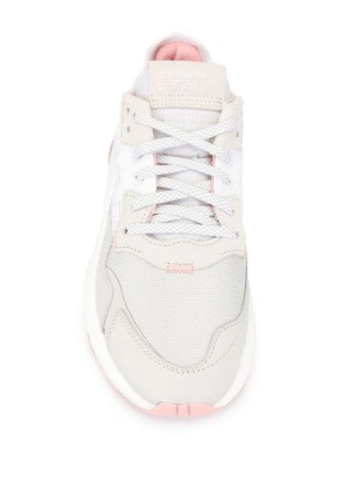 Shop Adidas Originals Nite Jogger Sneakers In White