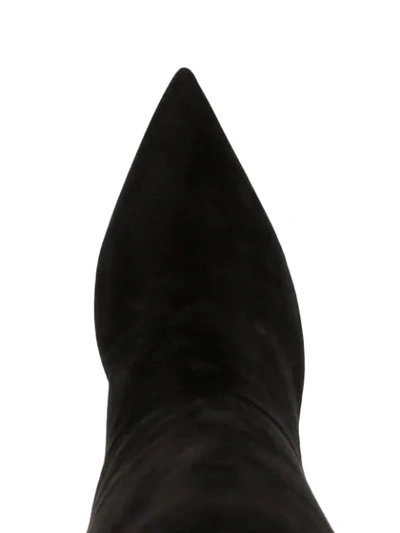 Shop Jimmy Choo Beren 85mm Suede Boots In Black