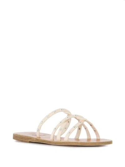 Shop Ancient Greek Sandals Revekka Riveted Sandals In White