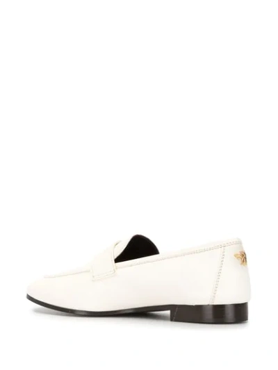 Shop Bougeotte Flat Penny Loafers In White