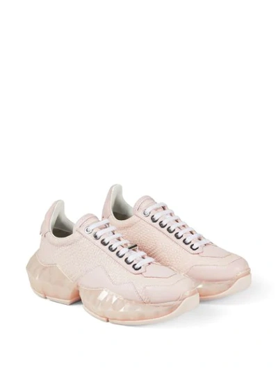 Shop Jimmy Choo Diamond Low-top Sneakers In Pink