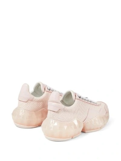 Shop Jimmy Choo Diamond Low-top Sneakers In Pink