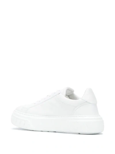 Shop Casadei Off-road Chunky Low-top Sneakers In White