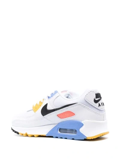 Shop Nike Air Max 90 Colour Block Sneakers In White