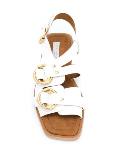 Shop Stella Mccartney Buckled Sandals In White